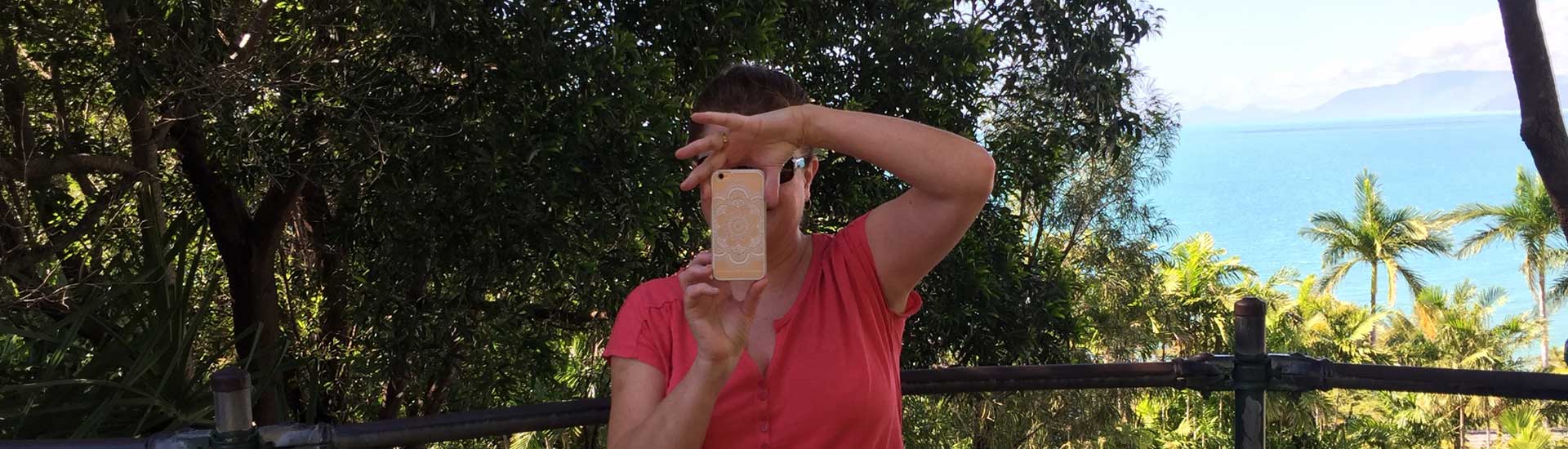 Me Taking Photos at Port Douglas Lookout