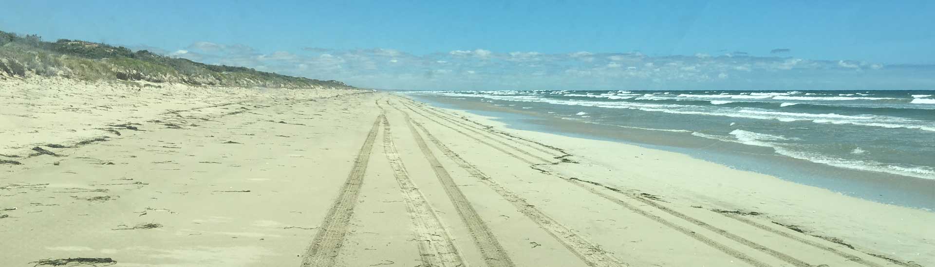 Driving on the beach