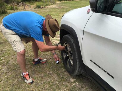 Deflating tyres