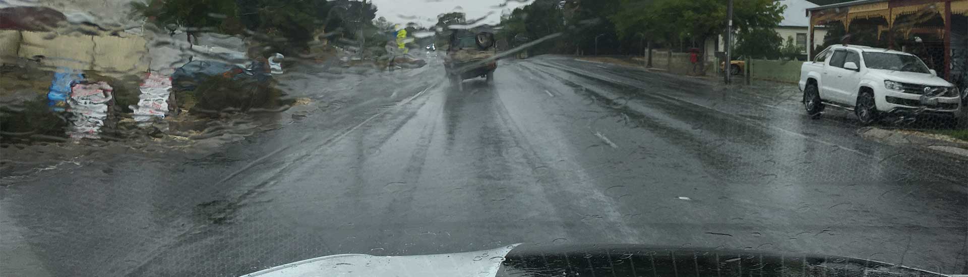 Driving in the rain