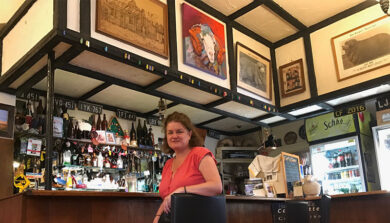Megan at the Mount Bryan Bar