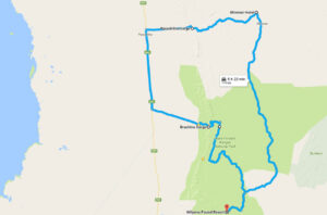 | Highlights - North Blinman Hotel ( beef, cheese and bacon burger), Parachilna Gorge,  Heysen Trail, First water crossing in our 4WD ( The Jeep), Brachina Gorge, 7pm Flight over Wilpena Pound